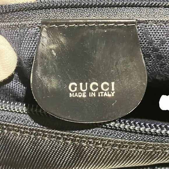 Gucci Bamboo 000-2032-0509 2WAY Black Bag Shoulder Bag Handbag Women - Picture 4 of 9